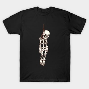 Skeleton Hanging On Gallows T-Shirt